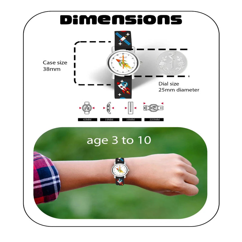 Spiky EVA9 Round Strap Analog & Digital Watch