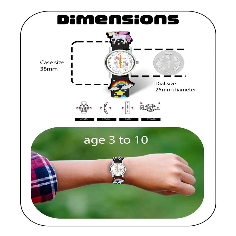 Spiky EVA9 Round Strap Analog & Digital Watch