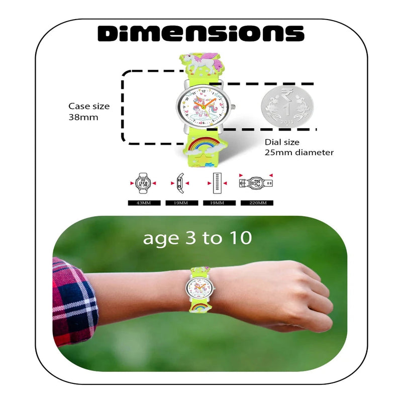 Spiky EVA9 Round Strap Analog & Digital Watch