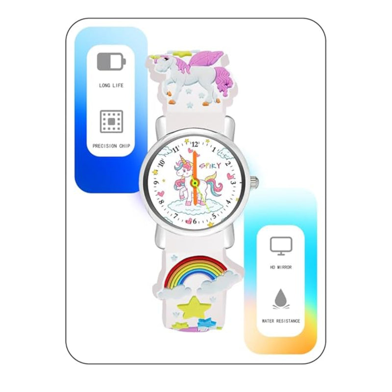 Spiky EVA9 Round Strap Analog & Digital Watch