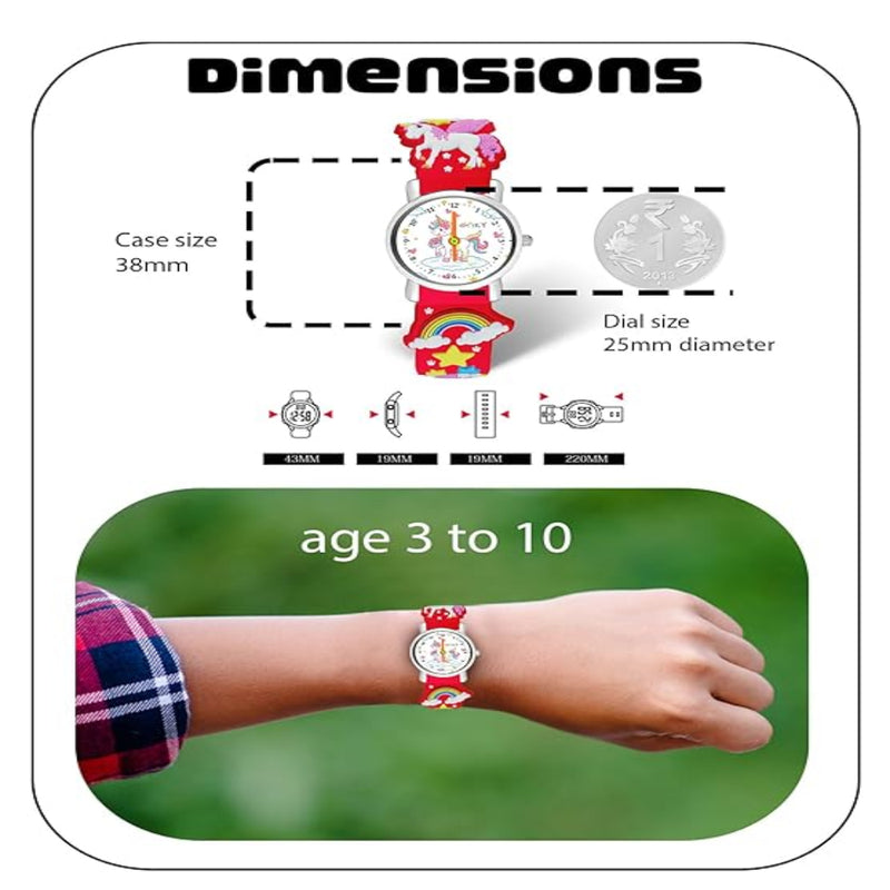 Spiky EVA9 Round Strap Analog & Digital Watch