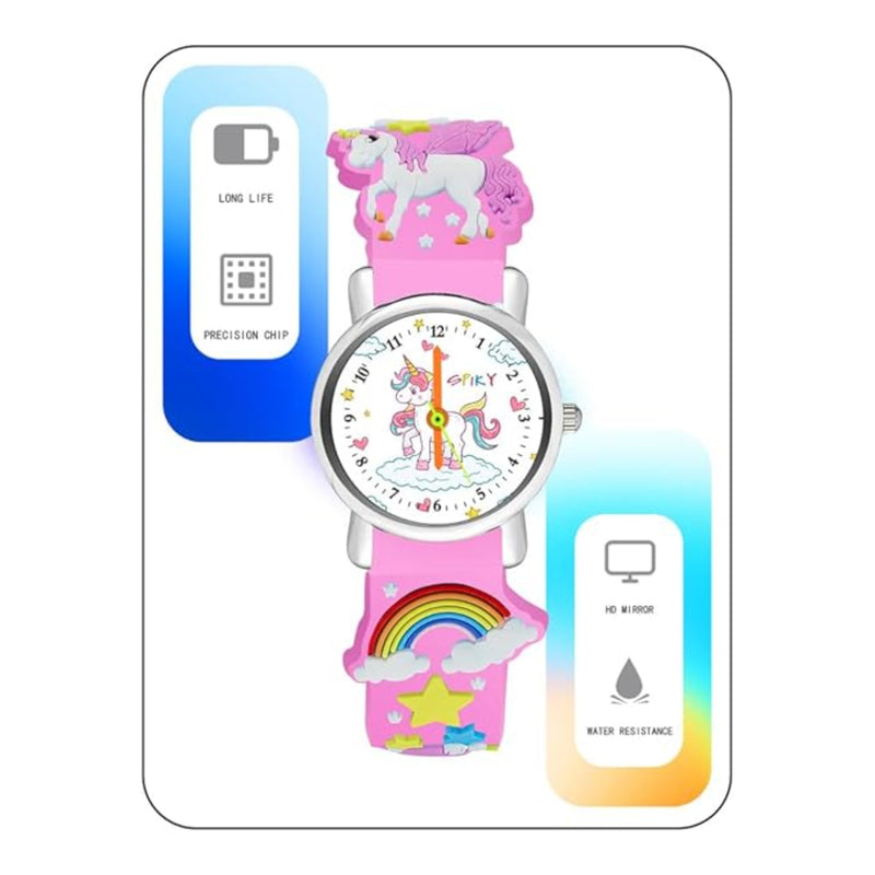 Spiky EVA9 Round Strap Analog & Digital Watch