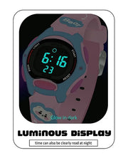 Spiky Eva18 Printed Strap Round Sports Digital Watch