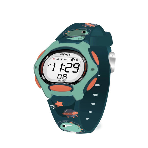 Spiky Eva18 Printed Strap Round Sports Digital Watch-Novelty Toys-Spiky-Toycra