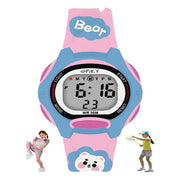 Spiky Eva18 Printed Strap Round Sports Digital Watch