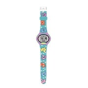 Spiky Eva18 Printed Strap Round Sports Digital Watch