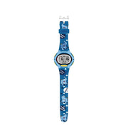 Spiky Eva18 Printed Strap Round Sports Digital Watch