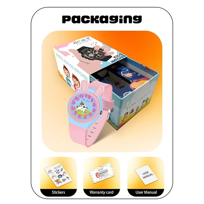 Spiky Fun & Cute Design Analog Kids Watch EVA35