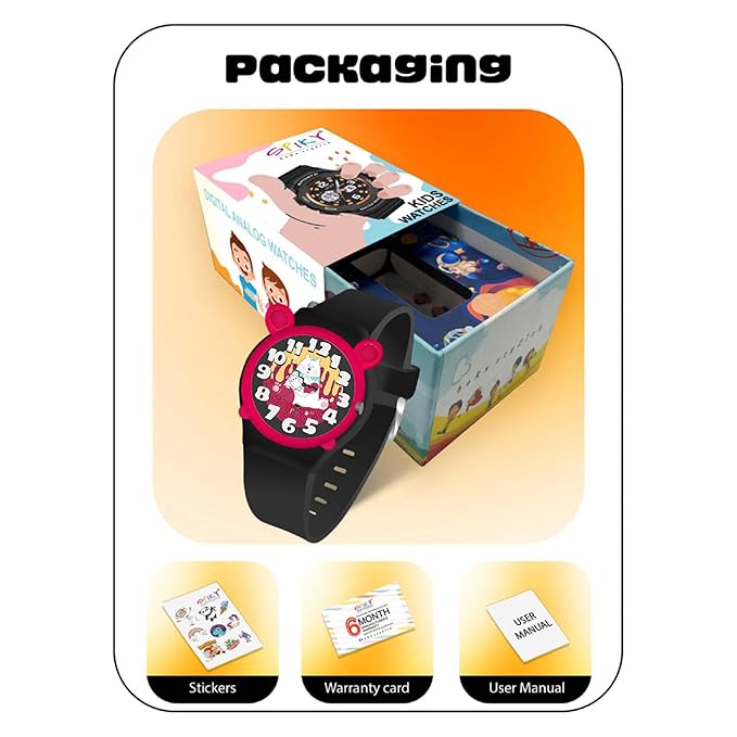 Spiky Fun & Cute Design Analog Kids Watch EVA35