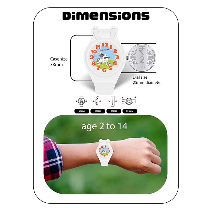 Spiky Fun & Cute Design Analog Kids Watch EVA35