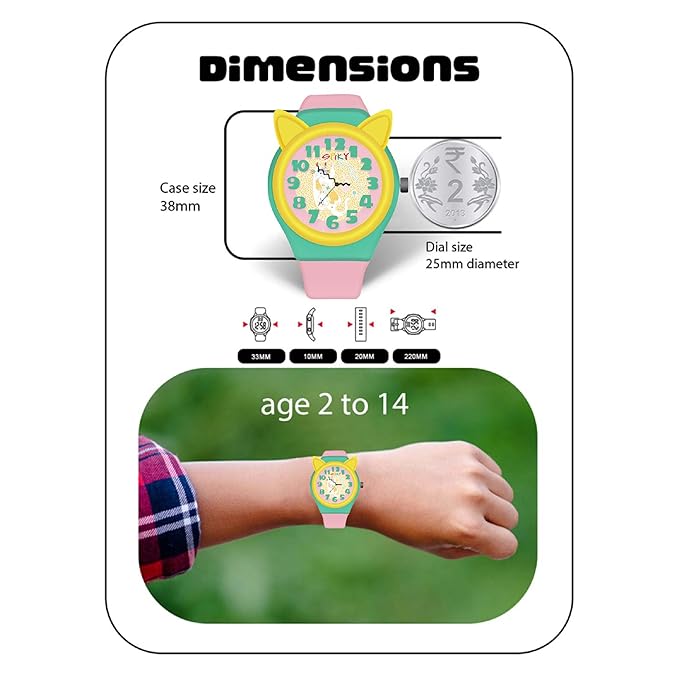 Spiky Fun & Cute Design Analog Kids Watch EVA35