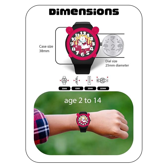 Spiky Fun & Cute Design Analog Kids Watch EVA35