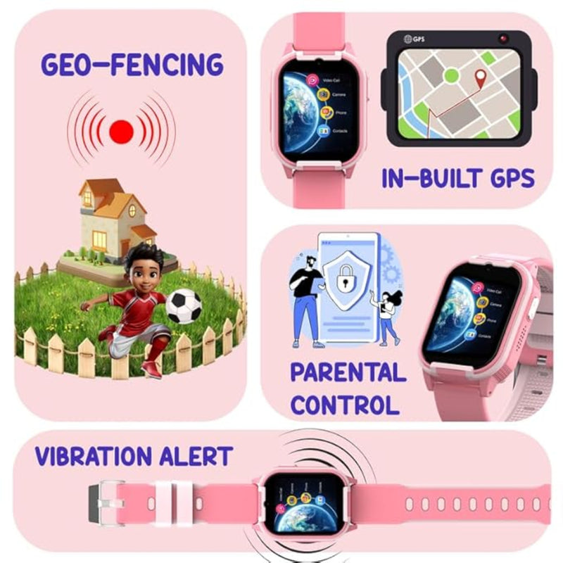 Spiky Gnome 4G Video Calling Smartwatch for Kids with Multi UI