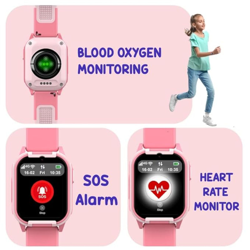 Spiky Gnome 4G Video Calling Smartwatch for Kids with Multi UI