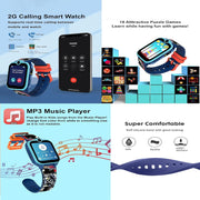 Spiky Griffin Calling Feature Loaded Smartwatch - Blue