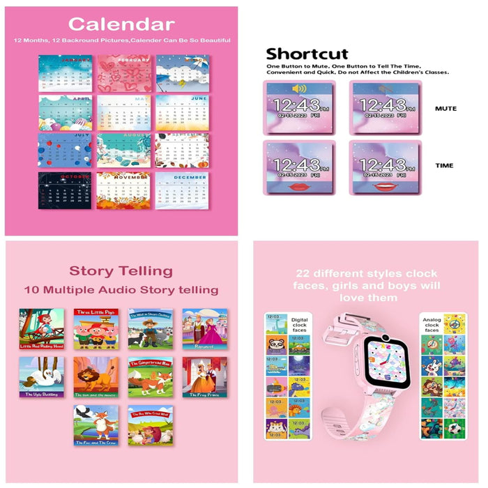 Spiky Griffin Calling Feature Loaded Smartwatch - Pink