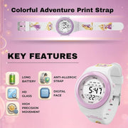Spiky Kids Digital Watch - Waterproof Character Sports Watch