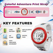 Spiky Kids Digital Watch - Waterproof Character Sports Watch