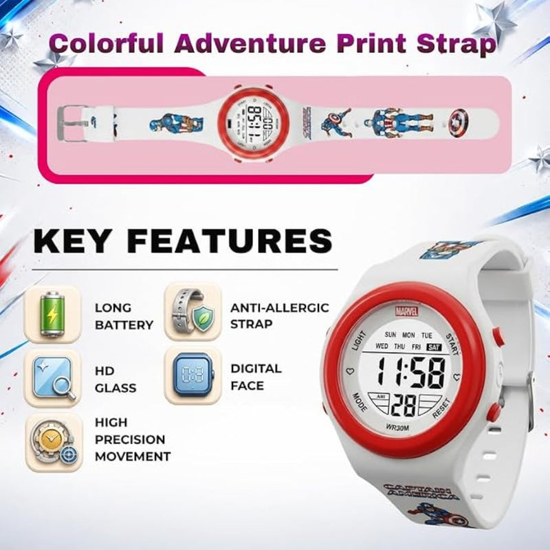 Spiky Kids Digital Watch - Waterproof Character Sports Watch