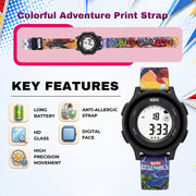 Spiky MV10 Round Kids Digital Watch For Boys & Girls