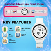 Spiky MV10 Round Kids Digital Watch For Boys & Girls