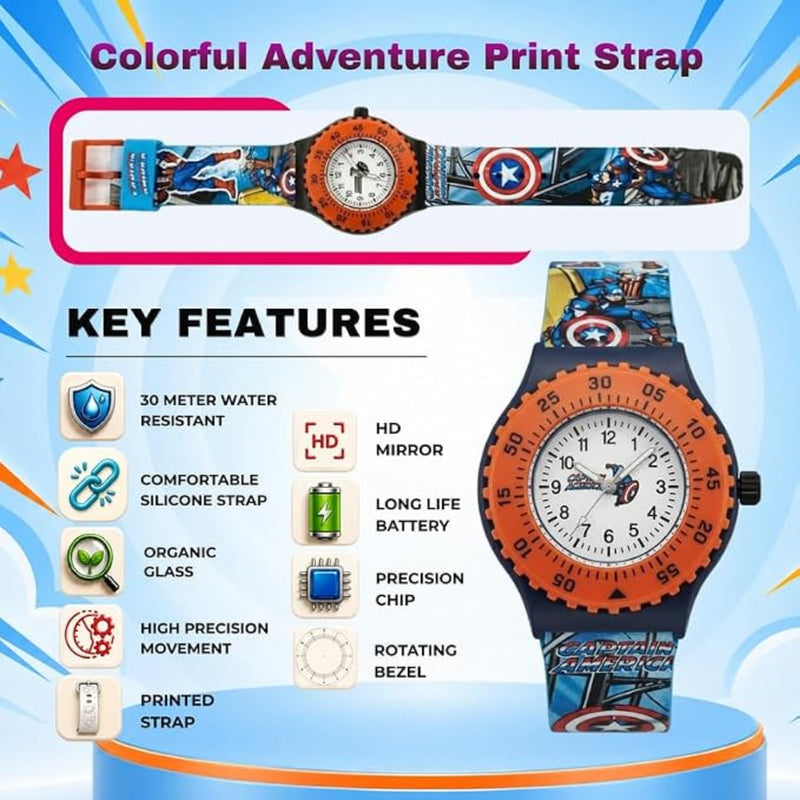 Spiky Marvel Superhero Kids Watch