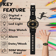 Spiky Premium Analog-Digital Watch For Kids EVA31