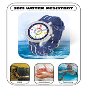 Spiky Round Kids Colorful Time Teaching Analog Watch For Children Boys And Girls