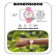 Spiky Round Kids Colorful Time Teaching Analog Watch For Children Boys And Girls