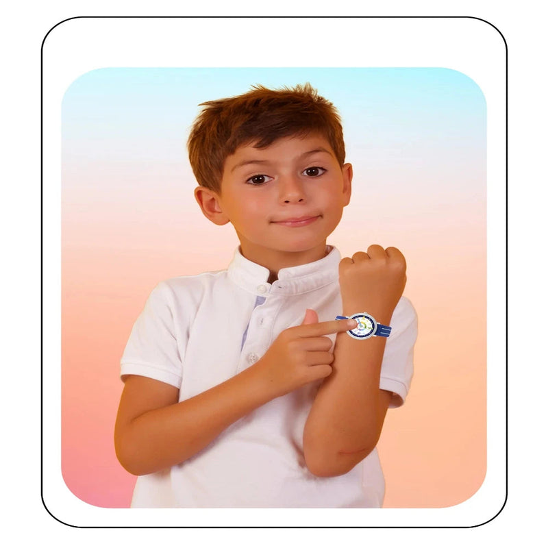 Spiky Round Kids Colorful Time Teaching Analog Watch For Children Boys And Girls