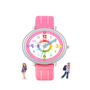 Spiky Round Kids Colorful Time Teaching Analog Watch For Children Boys And Girls