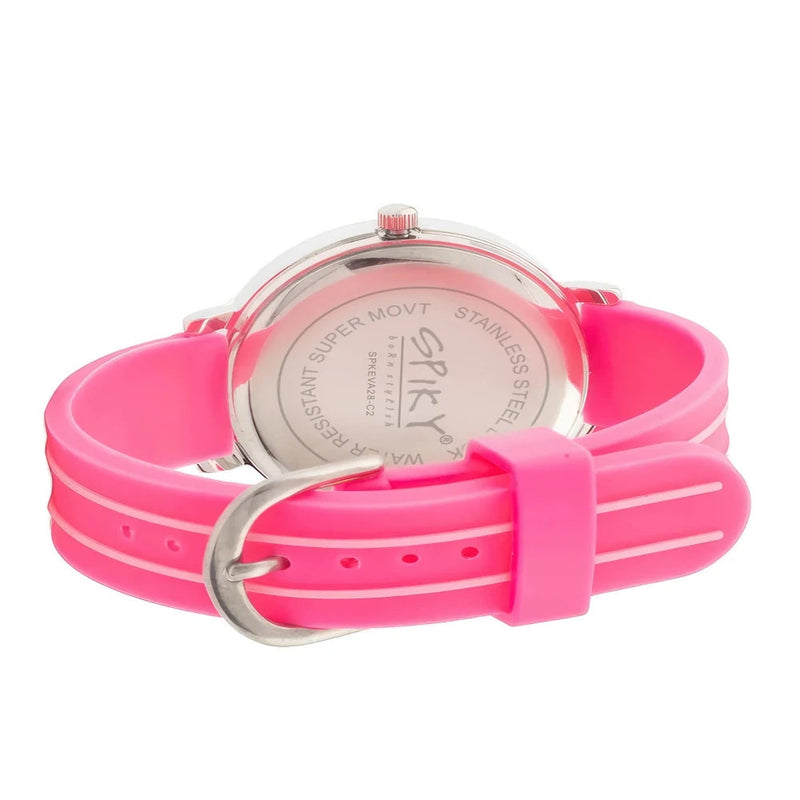 Spiky Round Kids Colorful Time Teaching Analog Watch For Children Boys And Girls