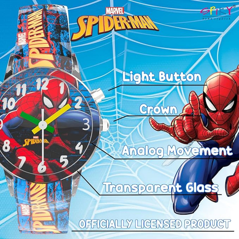 Spiky SD01 Analog Watch for Kids with Glowing LED Lights