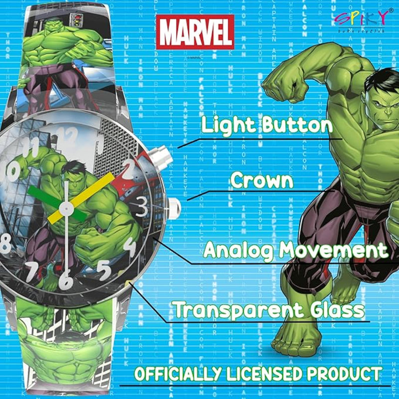Spiky SD01 Analog Watch for Kids with Glowing LED Lights