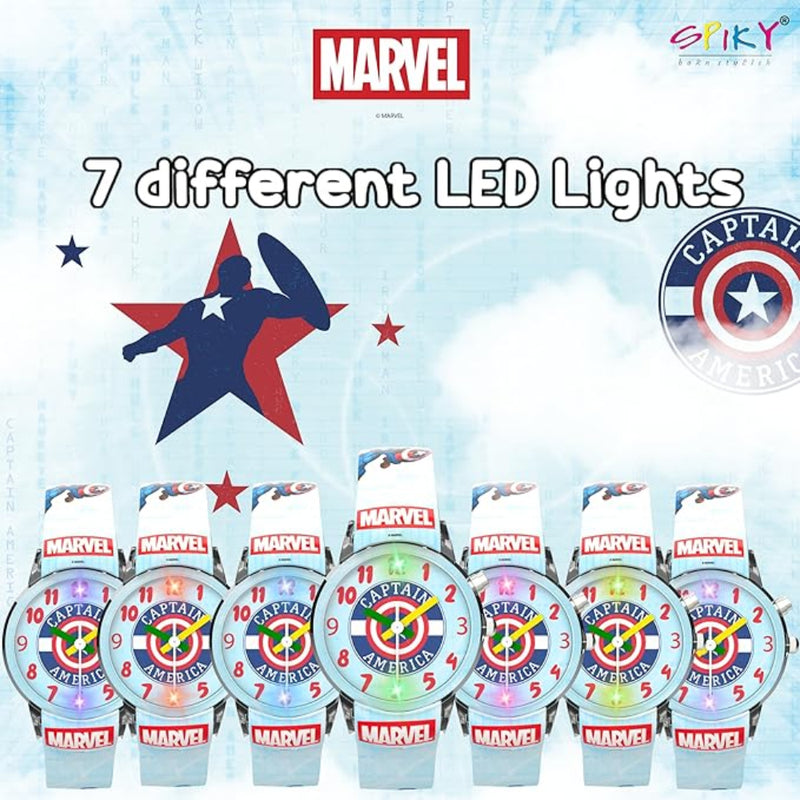 Spiky SD01 Analog Watch for Kids with Glowing LED Lights
