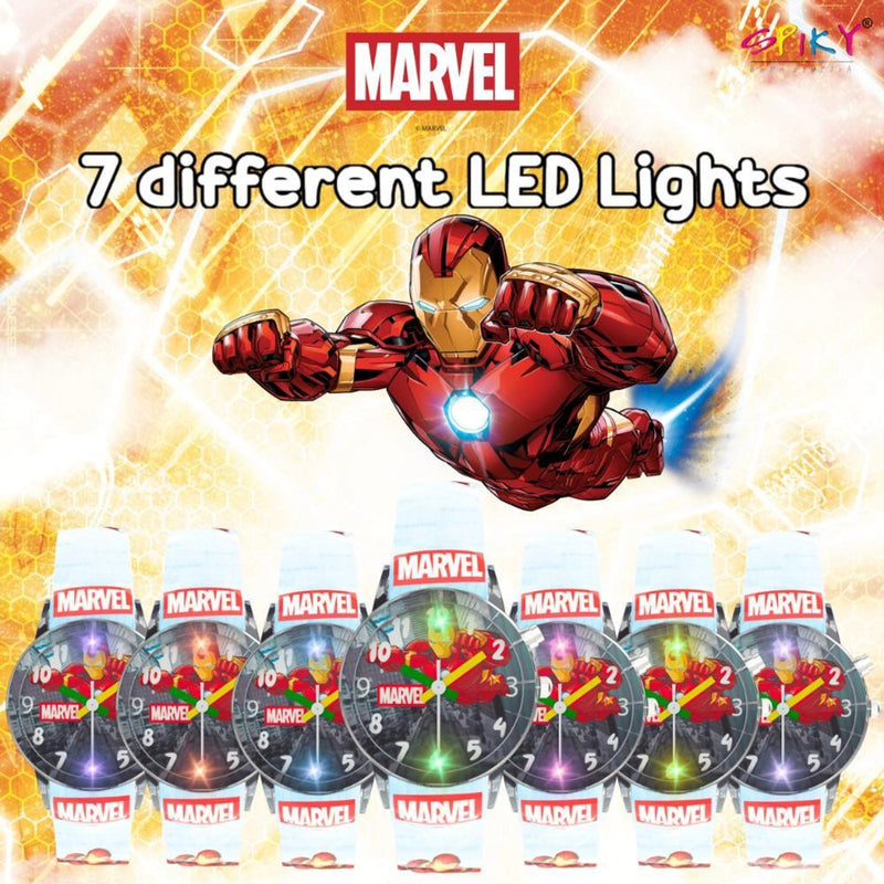 Spiky SD01 Analog Watch for Kids with Glowing LED Lights