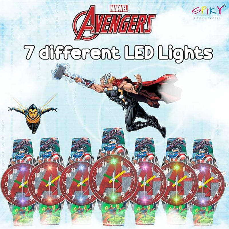 Spiky SD01 Analog Watch for Kids with Glowing LED Lights