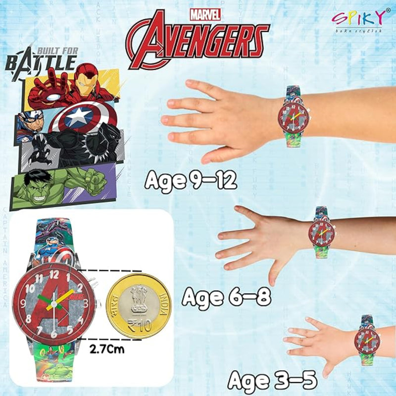 Spiky SD01 Analog Watch for Kids with Glowing LED Lights