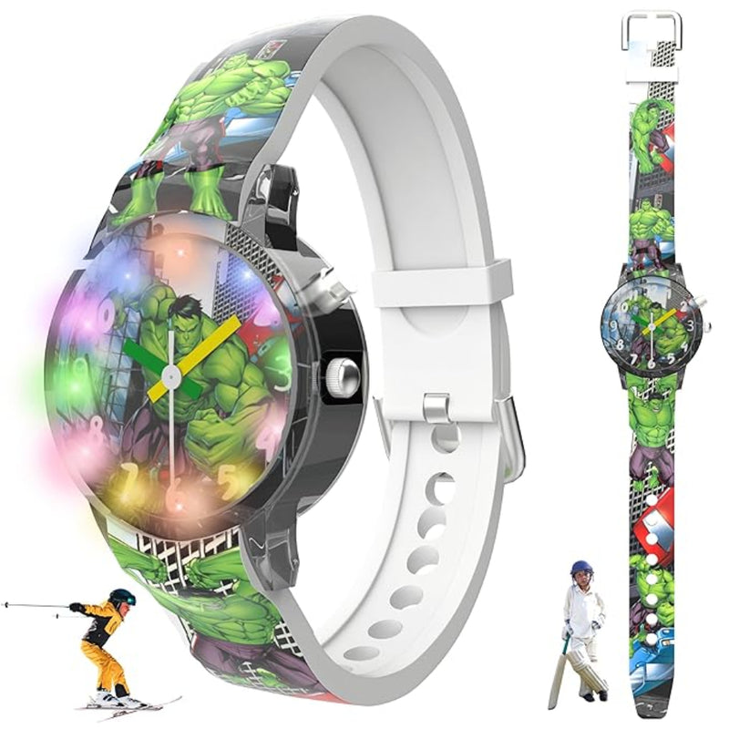 Spiky SD01 Analog Watch for Kids with Glowing LED Lights
