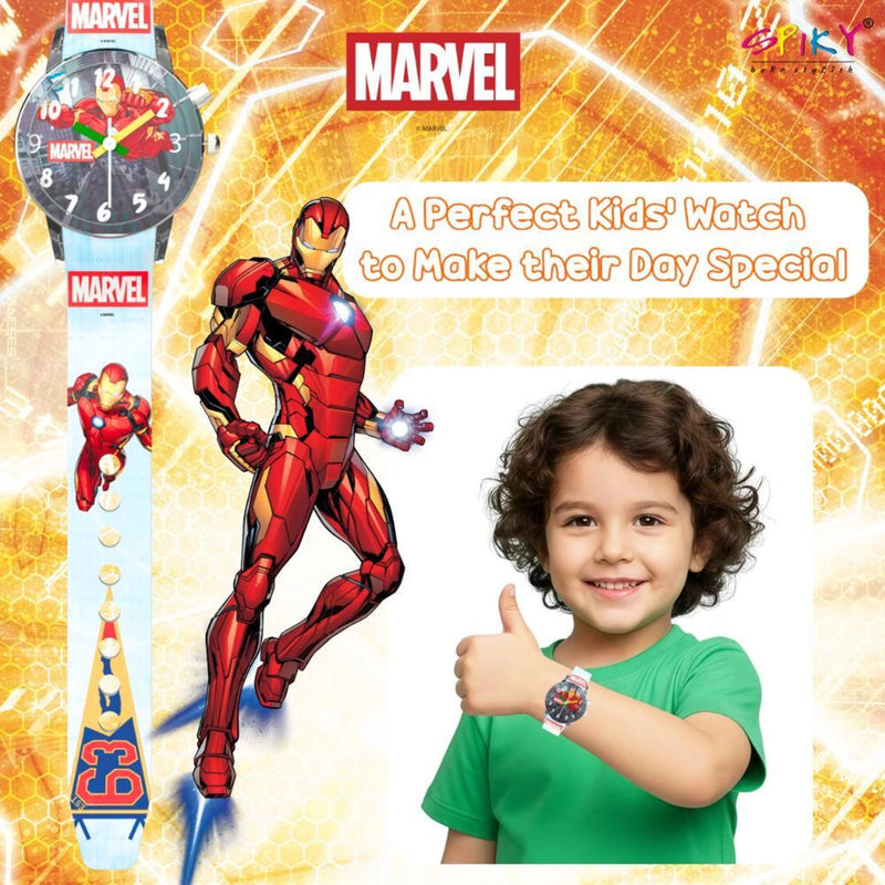 Spiky SD01 Analog Watch for Kids with Glowing LED Lights