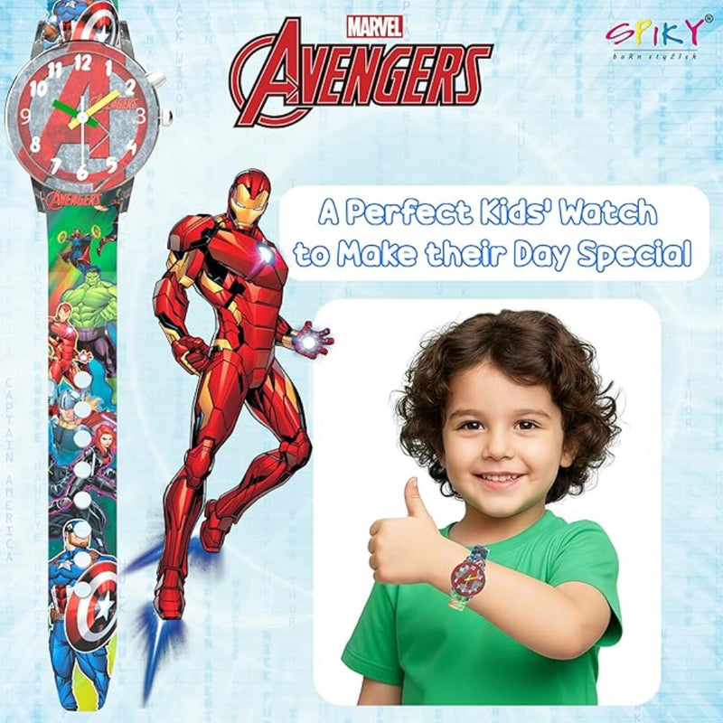 Spiky SD01 Analog Watch for Kids with Glowing LED Lights