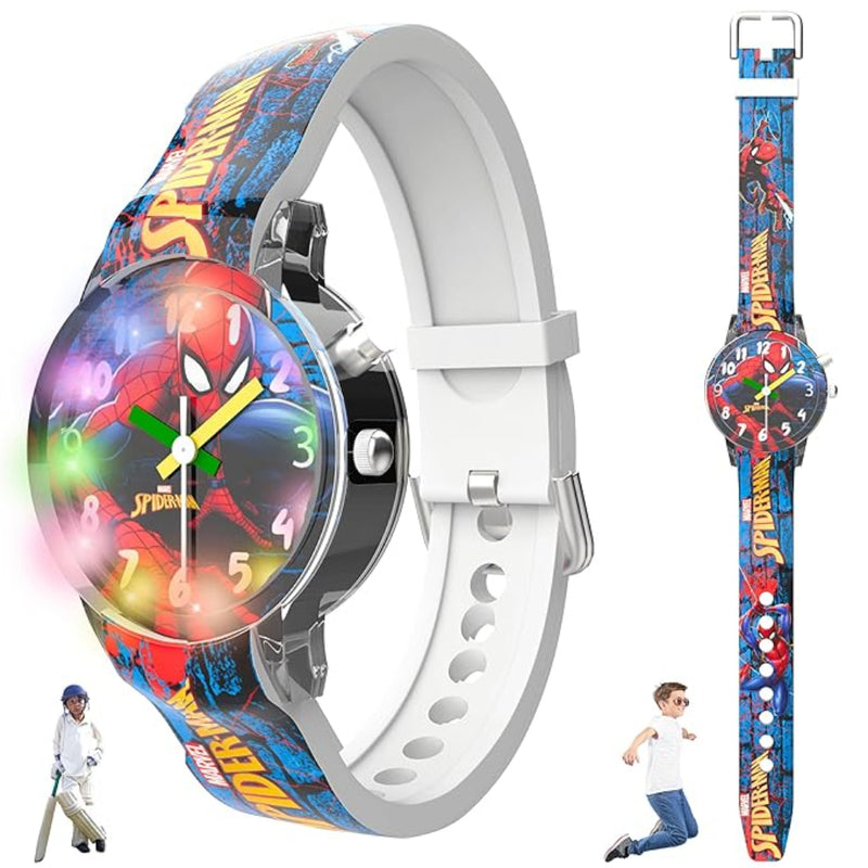 Spiky SD01 Analog Watch for Kids with Glowing LED Lights
