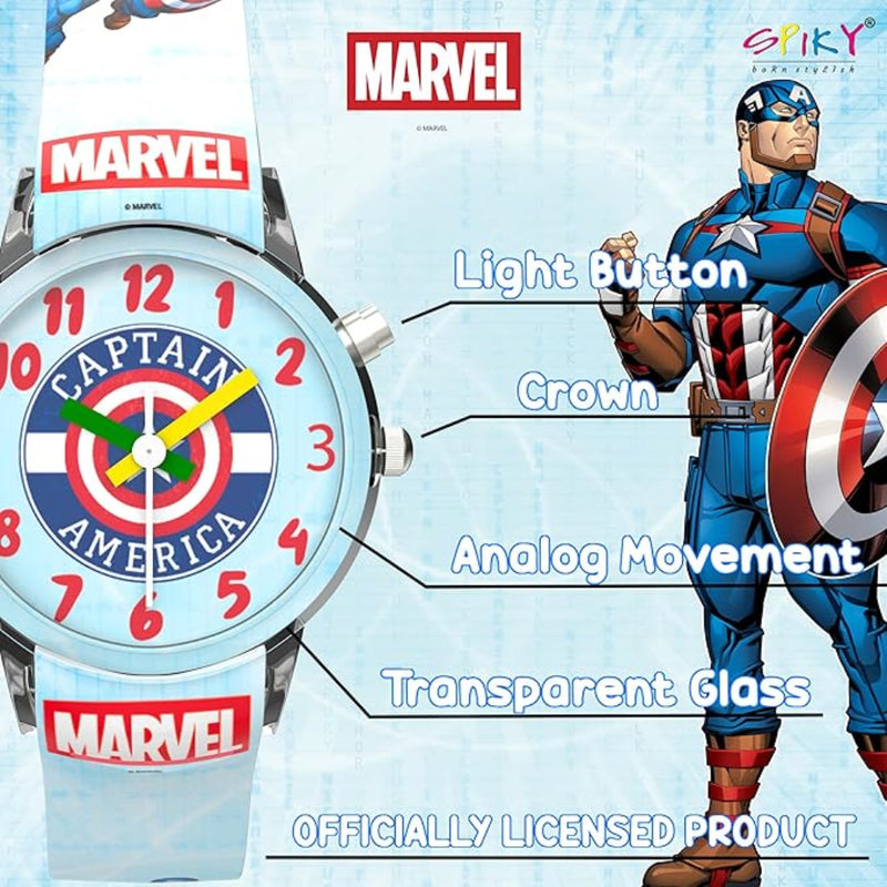 Spiky SD01 Analog Watch for Kids with Glowing LED Lights