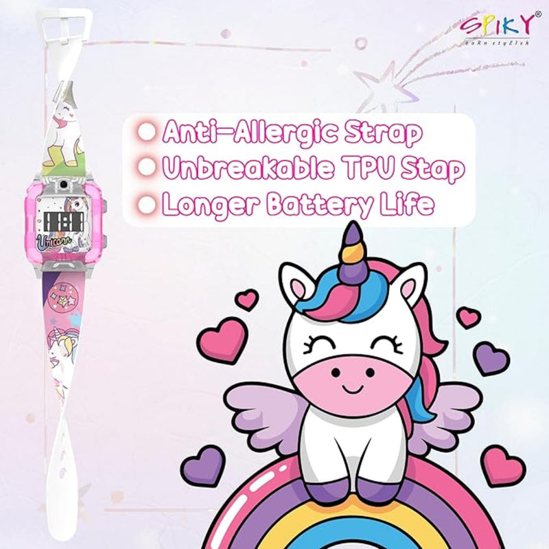 Spiky SD04 Square Digital Watch for Kids Boys and Girls