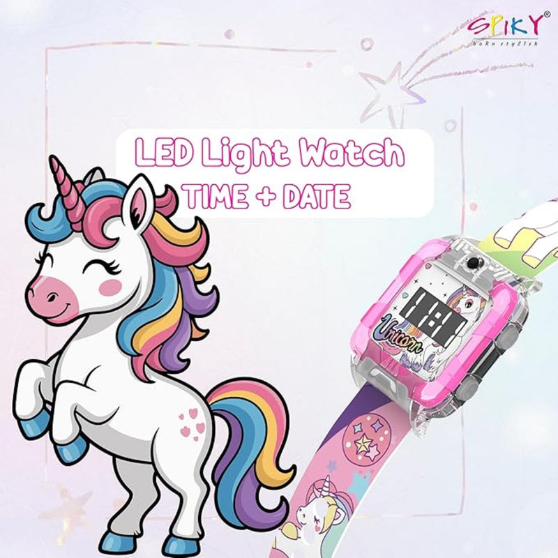 Spiky SD04 Square Digital Watch for Kids Boys and Girls
