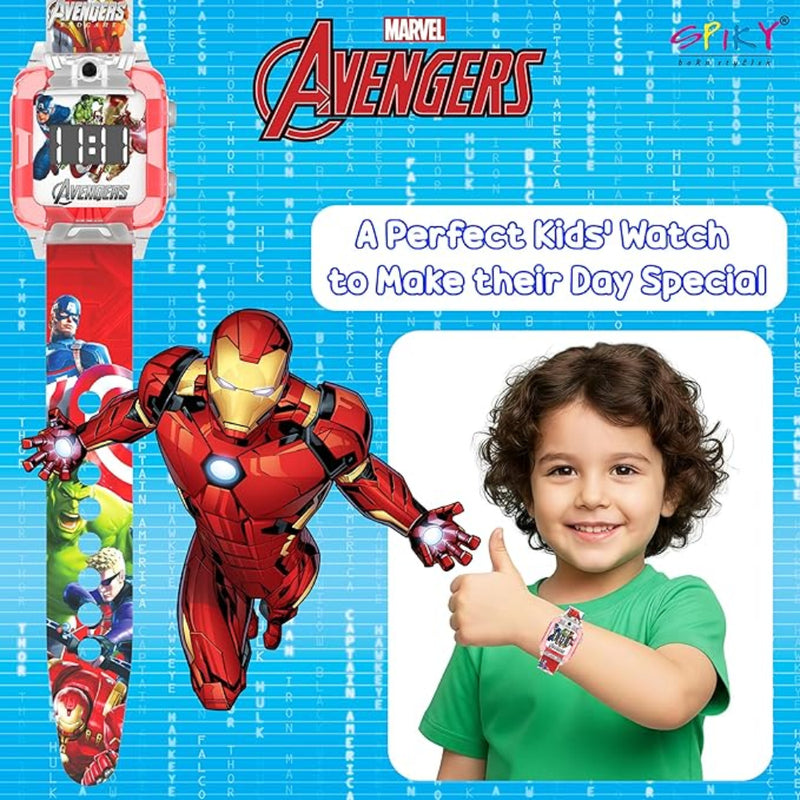 Spiky SD04 Square Digital Watch for Kids Boys and Girls