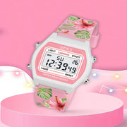 Spiky Spkeva25 Unique Printed Square Multi Functional Sports Digital Watch