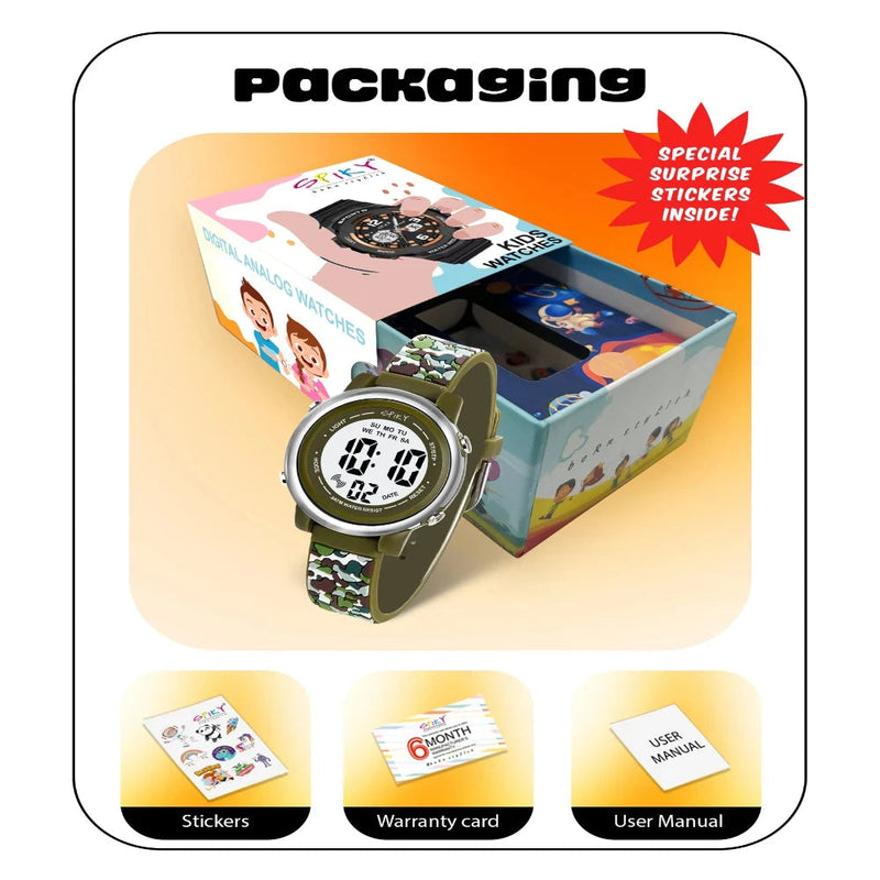 Spiky Spkeva27 Round Digital Watch For Kids