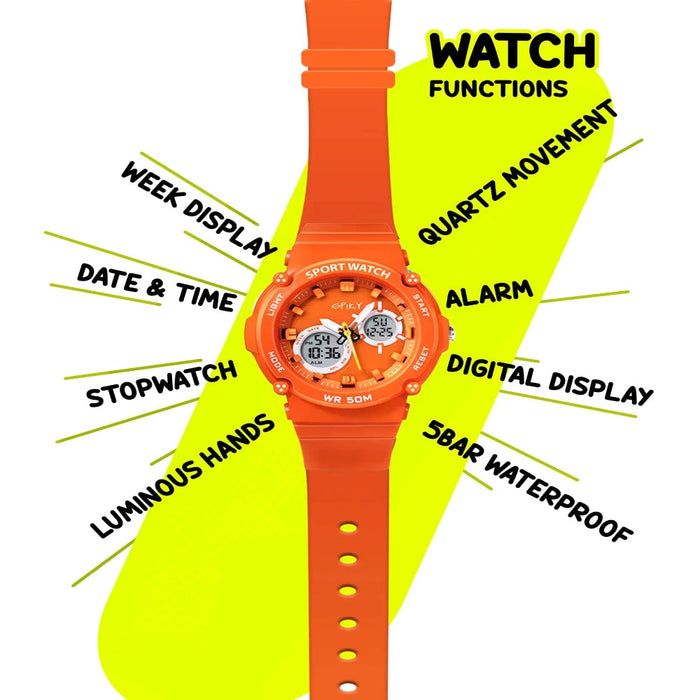 Spiky SPKEVA29 Round Multifunctional Digital Sports Watch-Novelty Toys-Spiky-Toycra