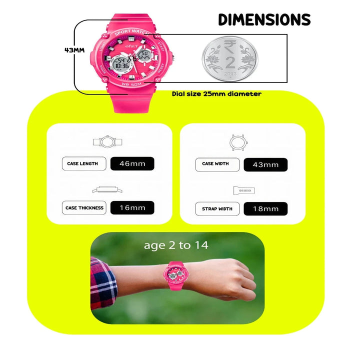 Spiky SPKEVA29 Round Multifunctional Digital Sports Watch-Novelty Toys-Spiky-Toycra